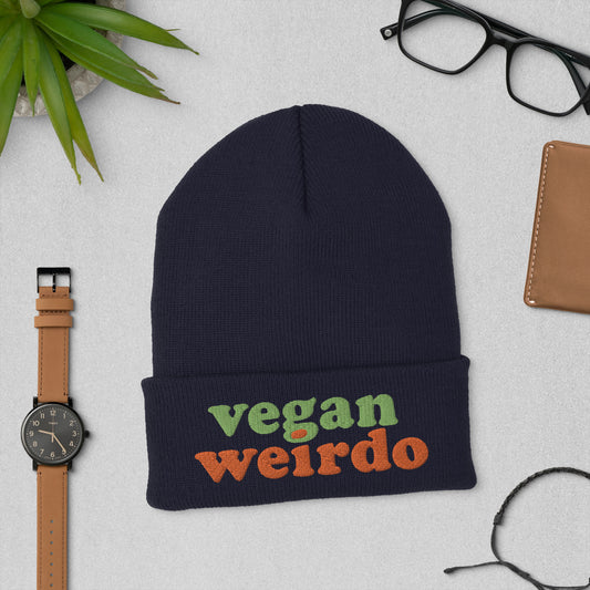 VEGAN WEIRDO / cuffed beanie