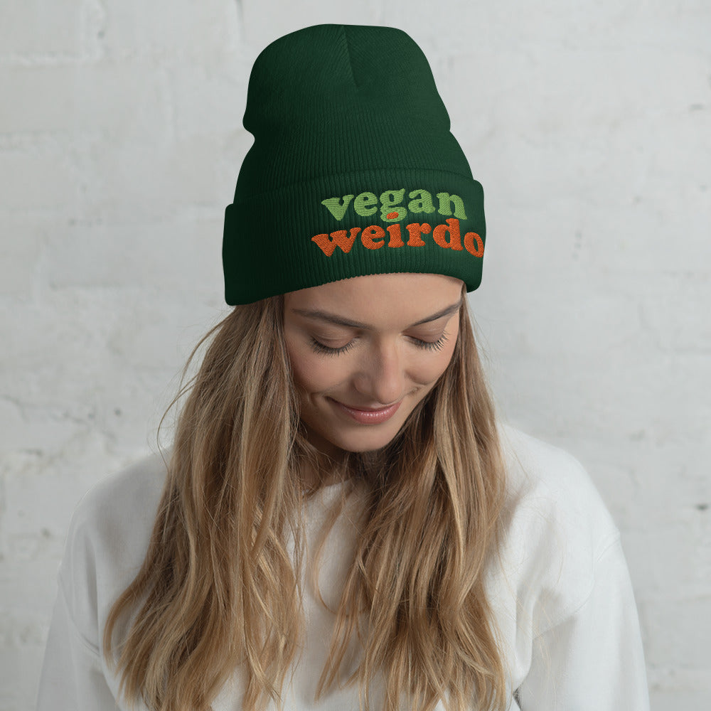 VEGAN WEIRDO / cuffed beanie