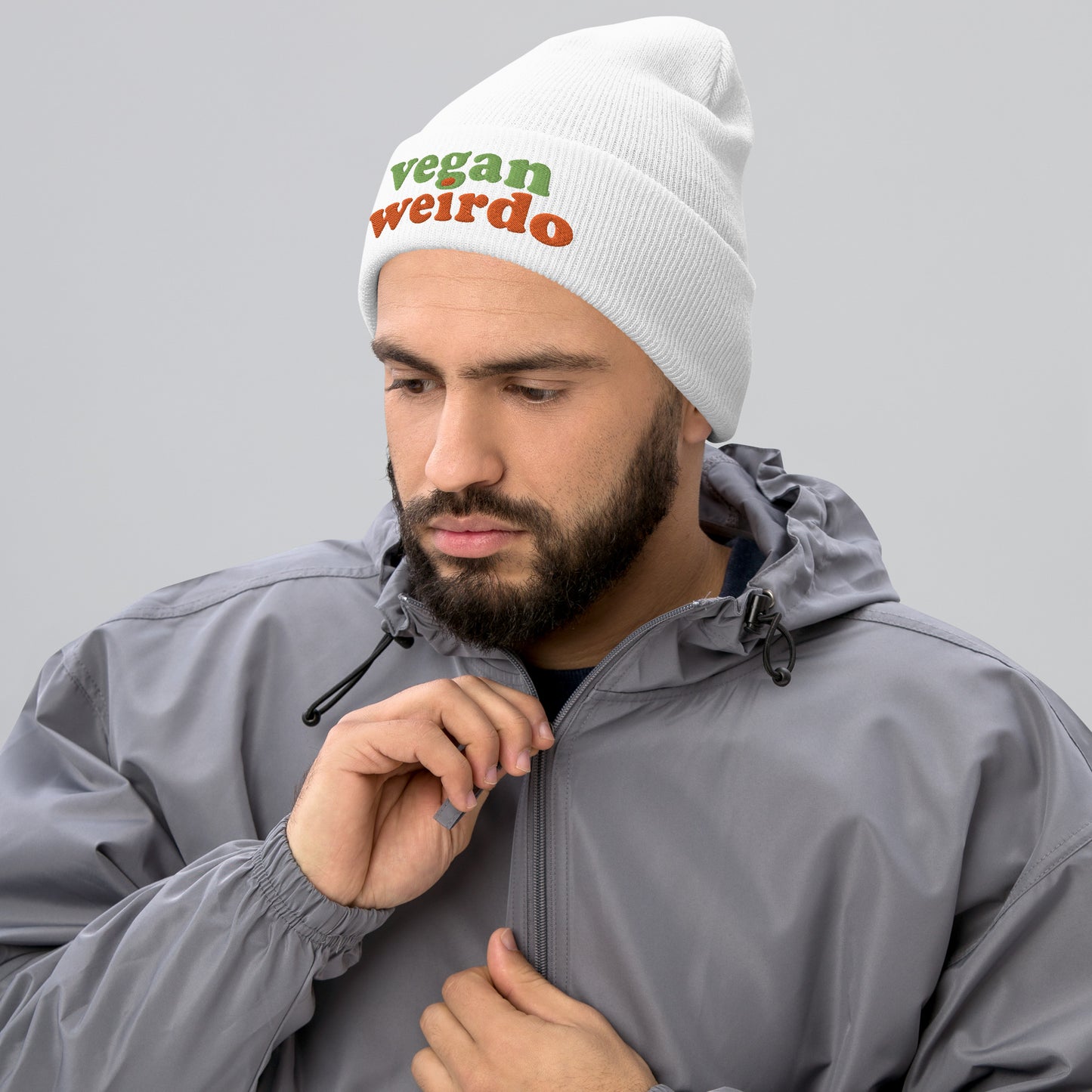VEGAN WEIRDO / cuffed beanie