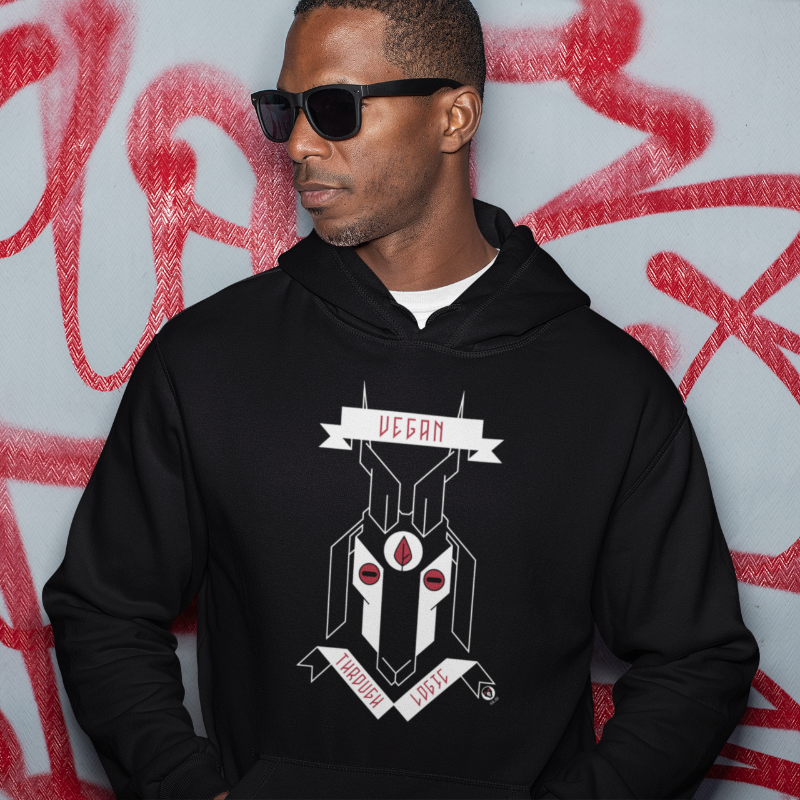THE GOAT OF LOGICAL VEGANISM / unisex hoodie / black