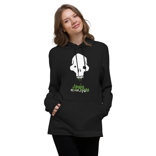 VEGAN OF THE NIGHT / unisex light hoodie