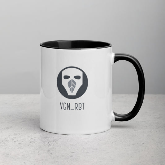 CAT TEXTER / 2-tone mug / greys