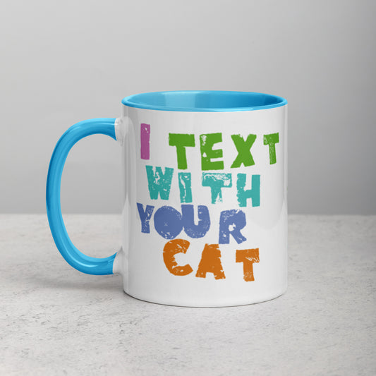 CAT TEXTER / 2-tone mug / colors