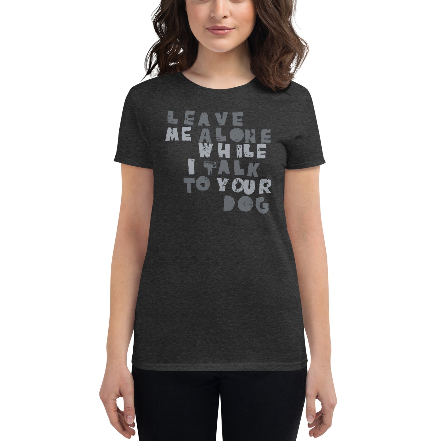 DOGTROVERT / women's tee / greys