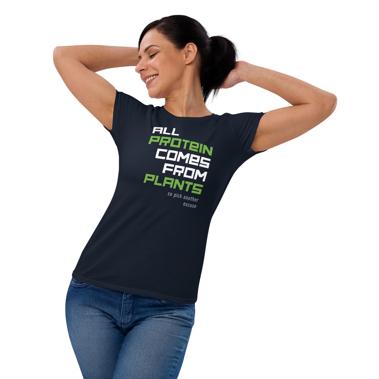 BUT WHERE DO YOU GET YOUR PROTEIN? / women's tee