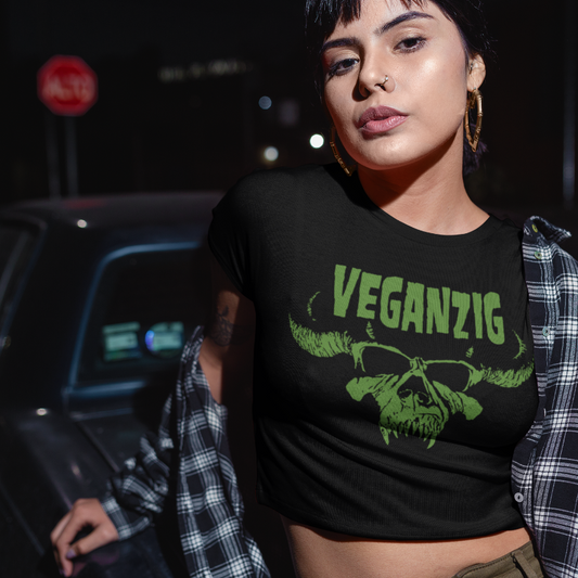VEGANZIG / organic crop top