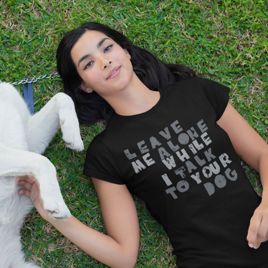 DOGTROVERT / women's tee / greys