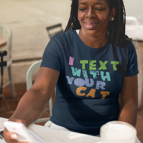 CAT TEXTER / women's tee / colors