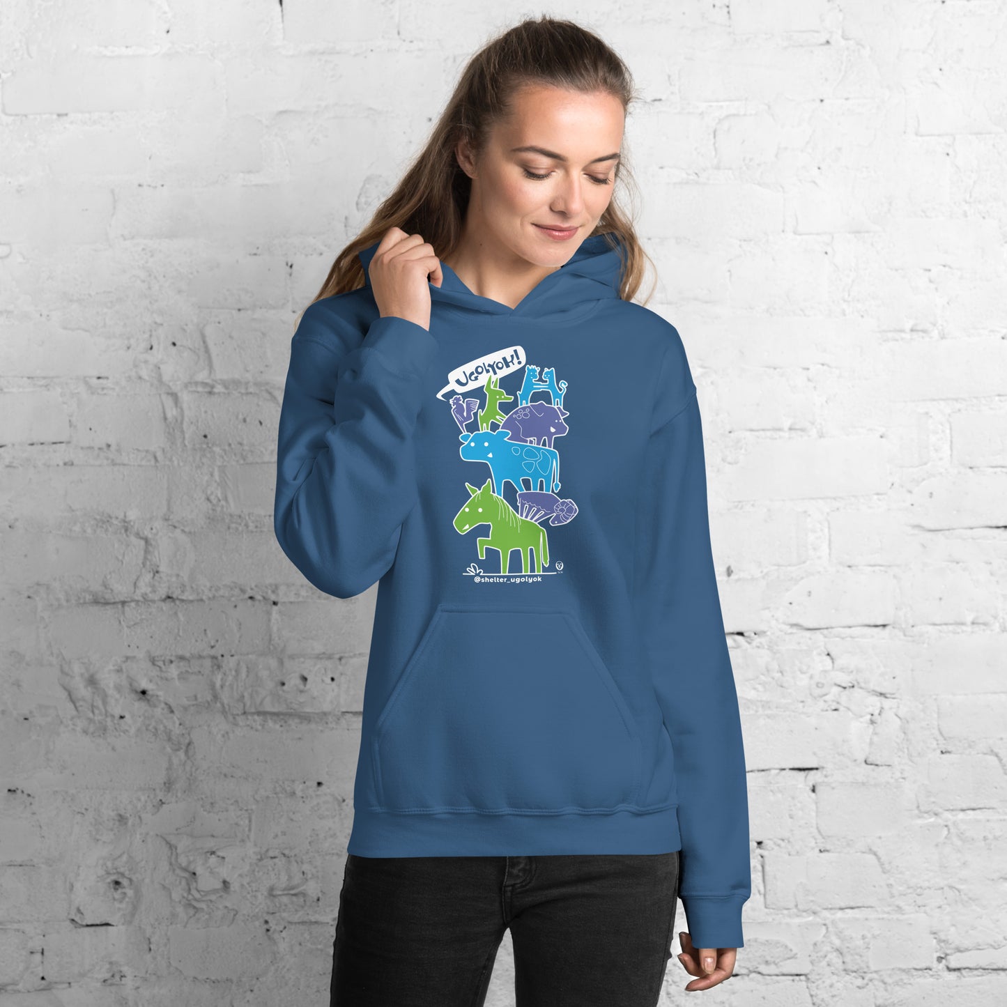 SHELTER UGOLYOK BENEFIT / unisex light hoodie