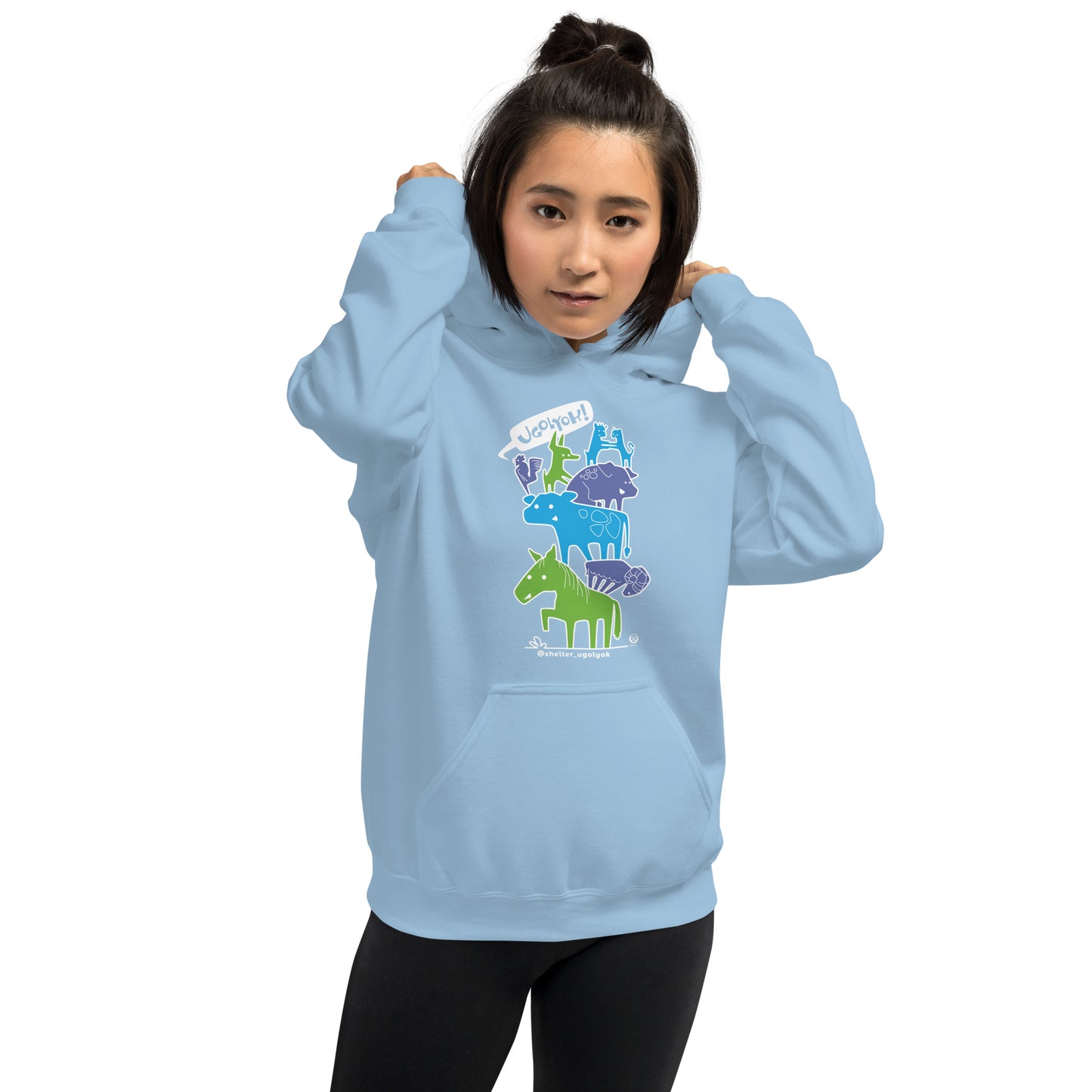 SHELTER UGOLYOK BENEFIT / unisex light hoodie