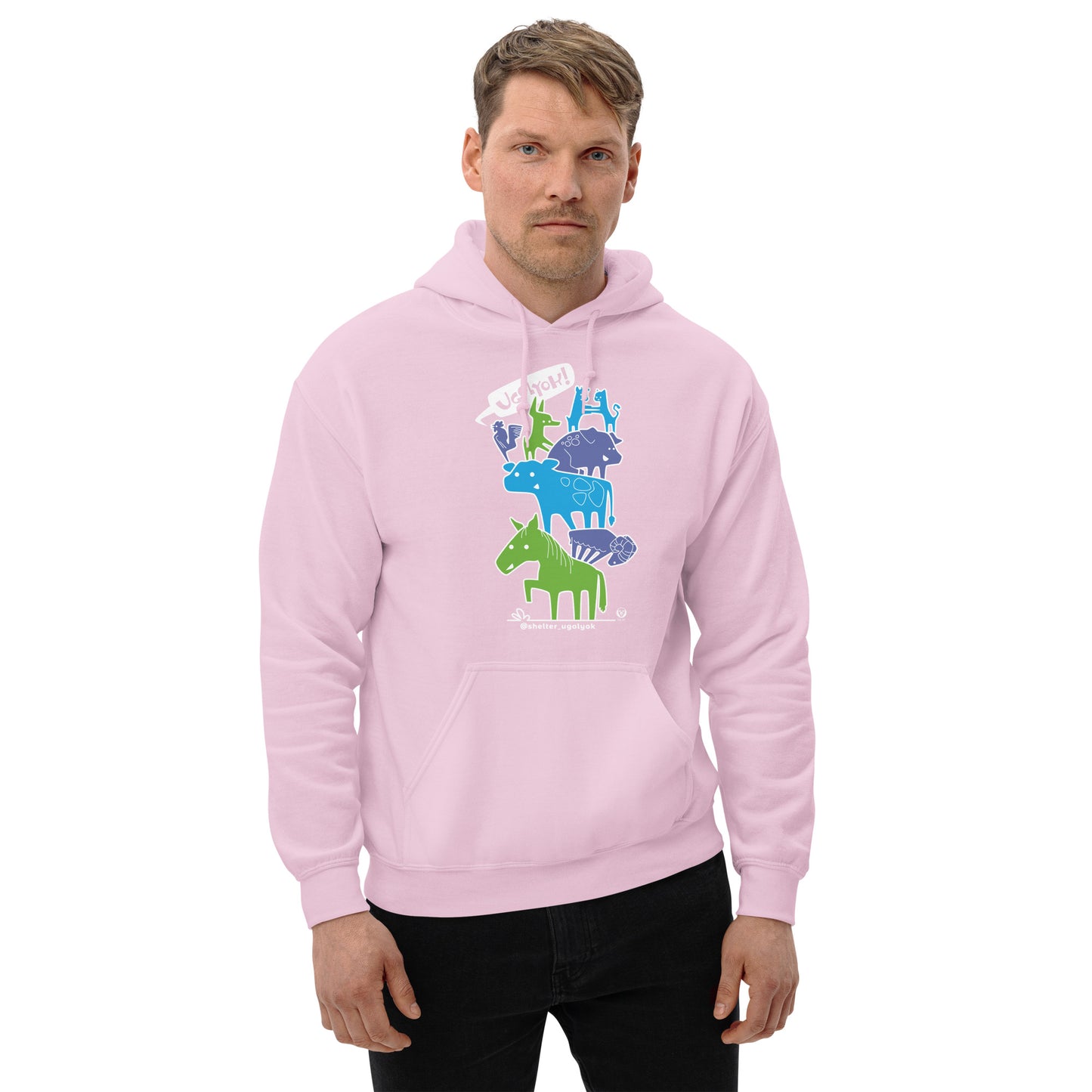 SHELTER UGOLYOK BENEFIT / unisex light hoodie