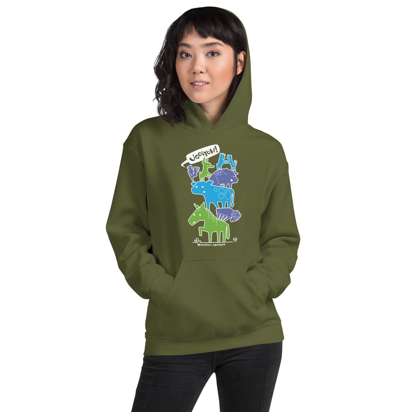 SHELTER UGOLYOK BENEFIT / unisex light hoodie