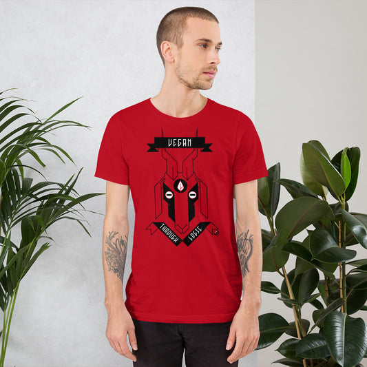 THE GOAT OF LOGICAL VEGANISM / unisex tee / red