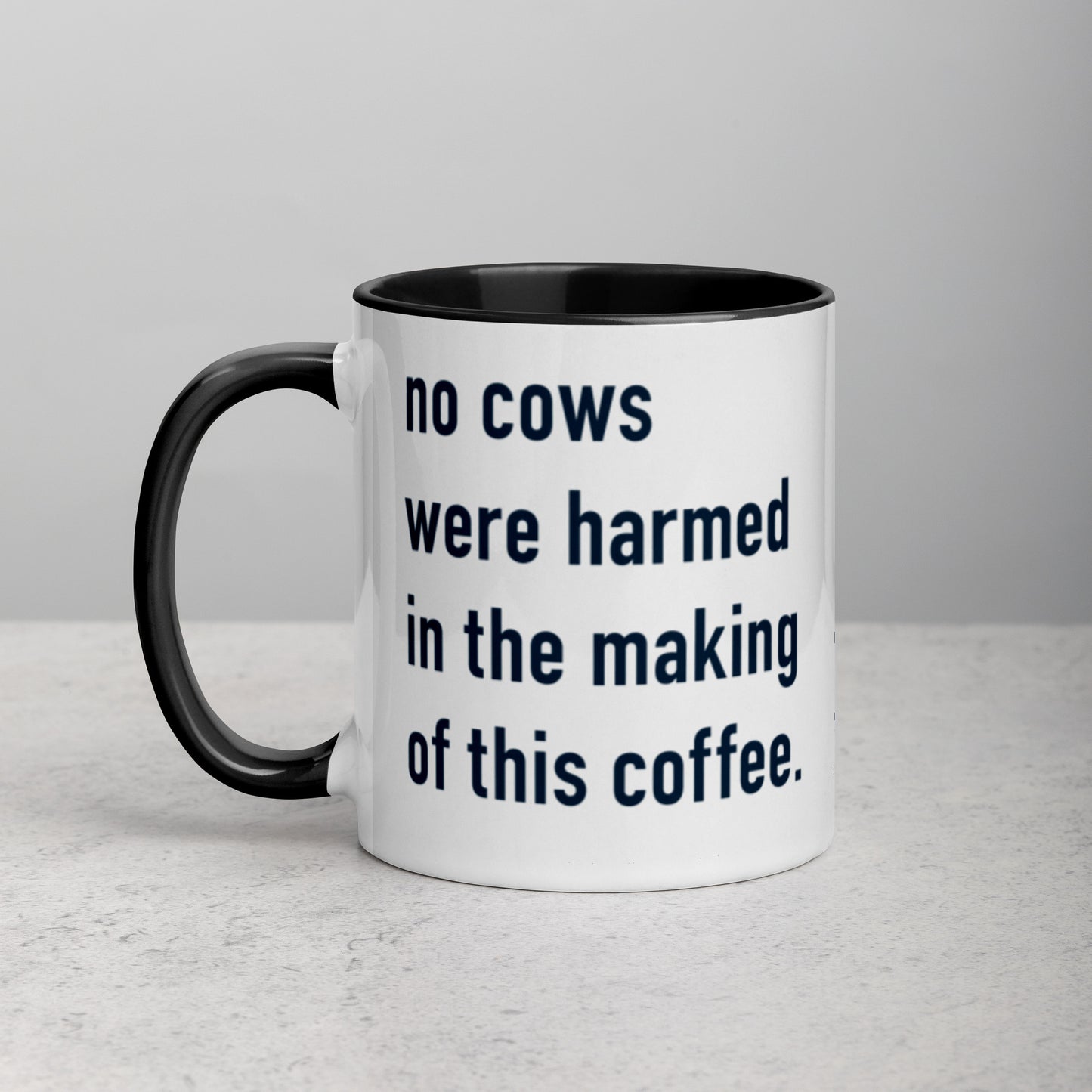 NO COWS COFFEE / 2-tone mug