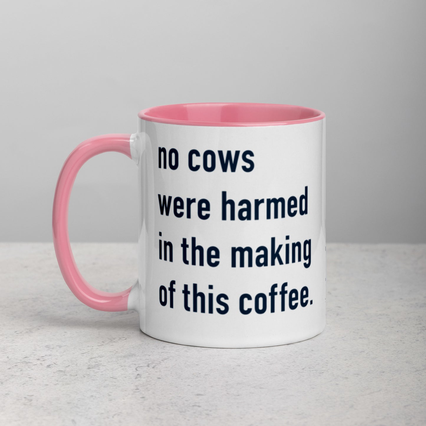 NO COWS COFFEE / 2-tone mug