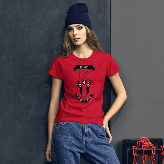 THE GOAT OF LOGICAL VEGANISM / women's tee / red